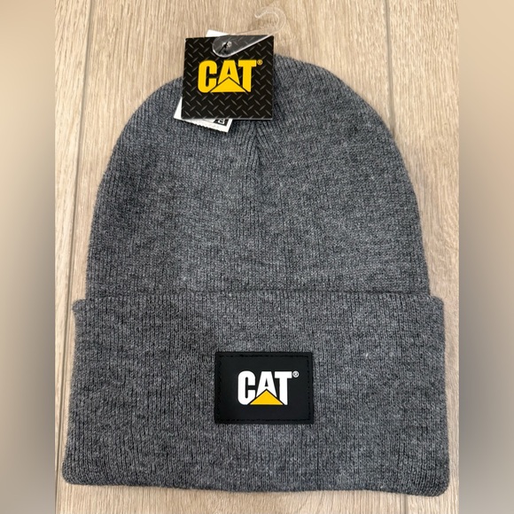 Caterpillar Charcoal Knit Beanie - Picture 1 of 3